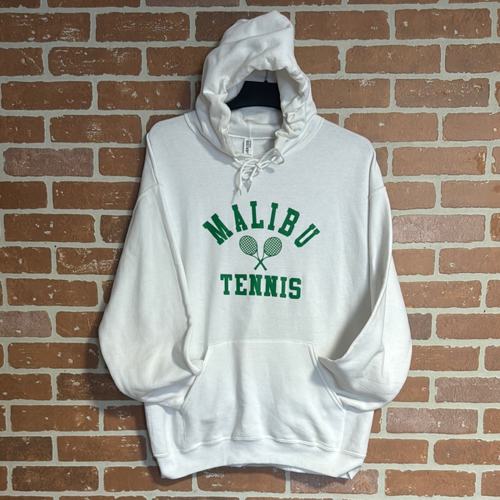 White Malibu Tennis Hoodie